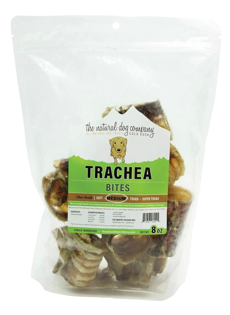 Tuesday's Natural Dog Company Beef Trachea Bites 8oz