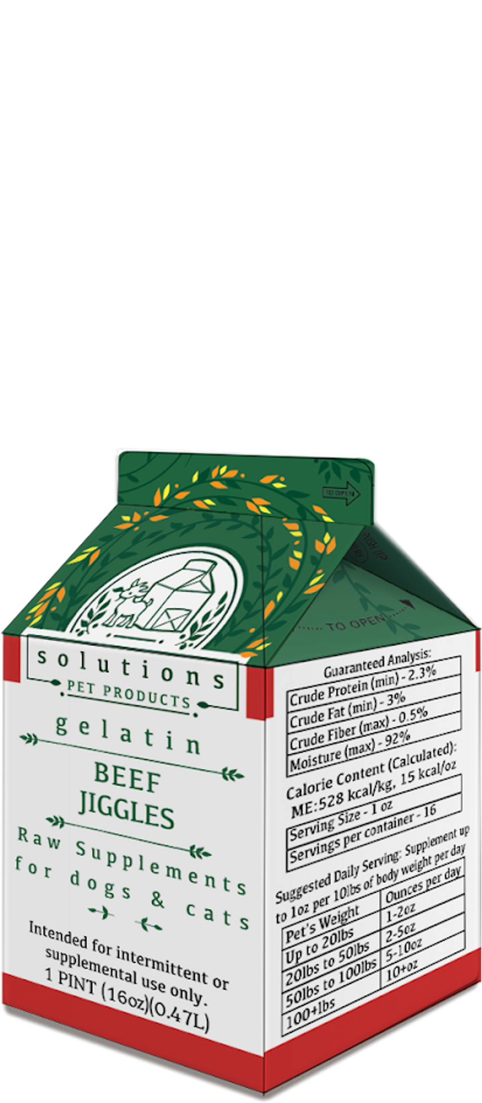 Solutions- Beef Jiggles 16oz