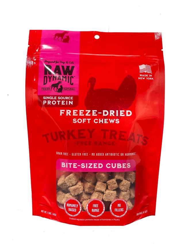 Raw Dynamic Freeze-Dried Turkey Treats 1.5oz