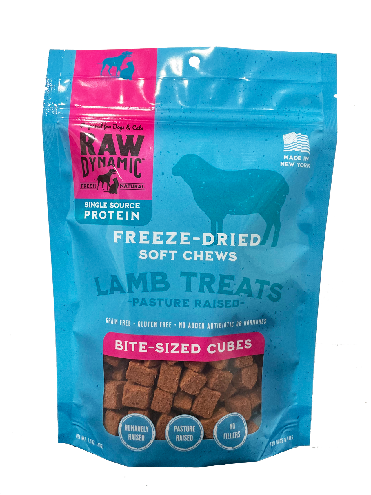 Raw Dynamic Freeze-Dried Lamb Treats 1.5oz