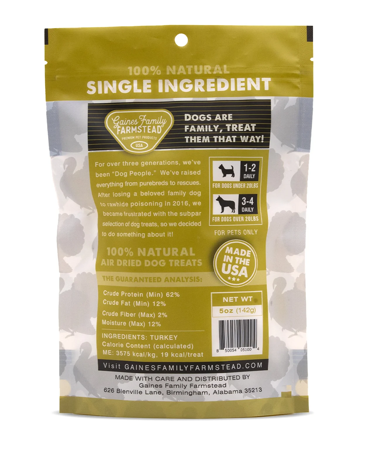 Gaines - Turkey Tendon Chips 5oz