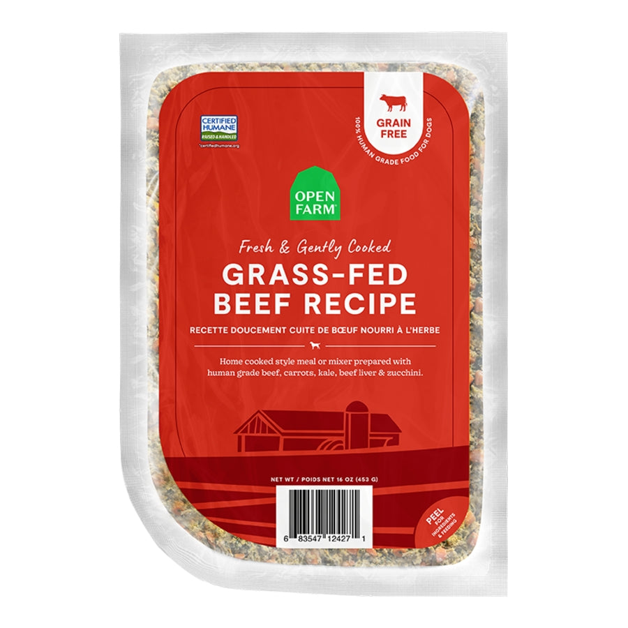 Open Farm- Frozen Gently Cooked Beef 16oz