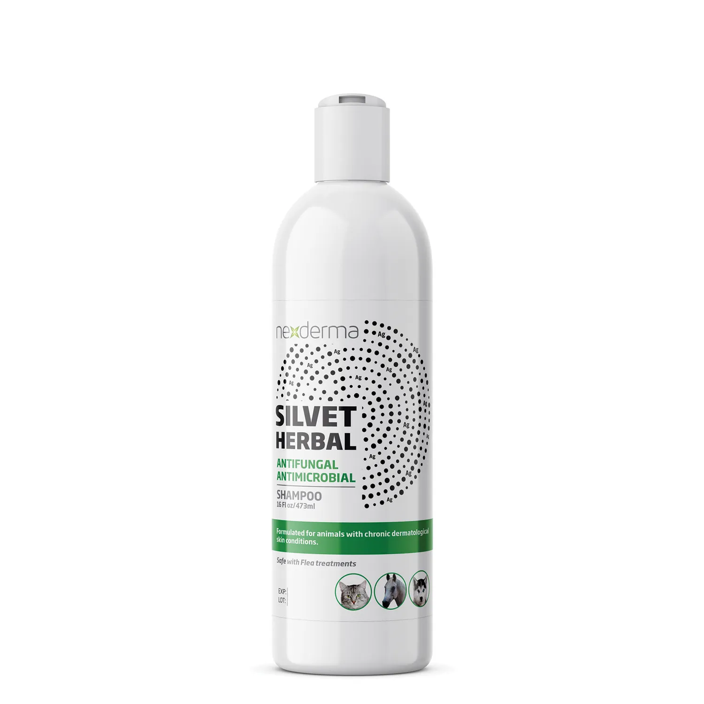Nexderma - Silvet HERBAL Antifungal Antimicrobial Shampoo 16oz