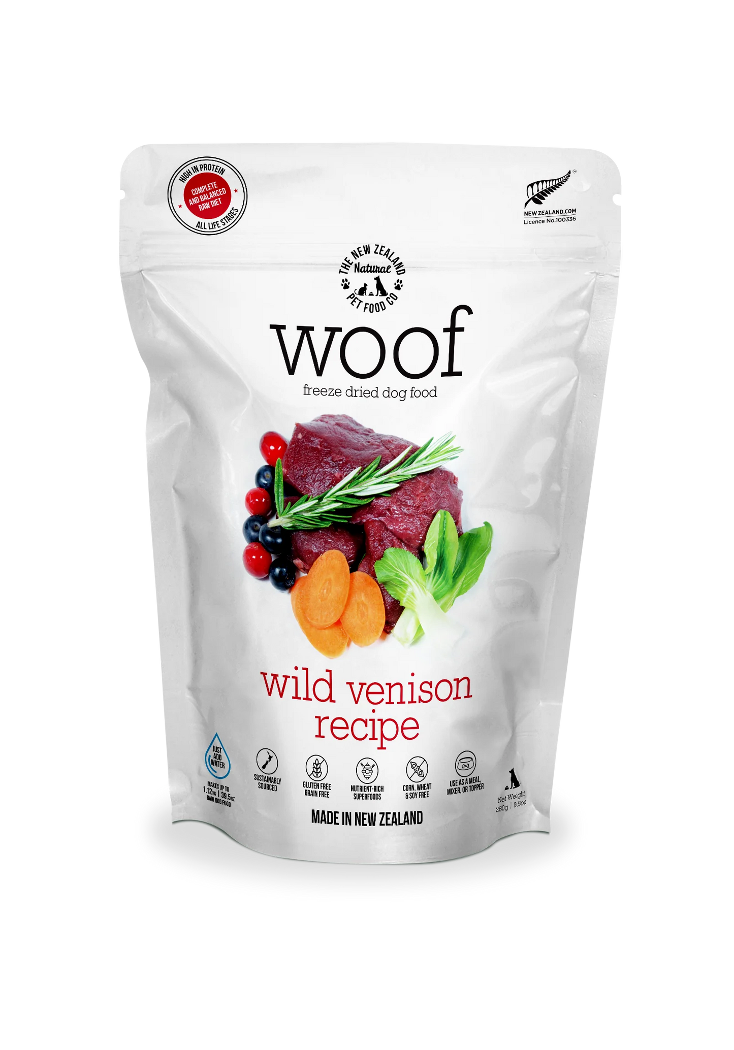 New Zealand Natural - Woof Wild Venison 9.9oz