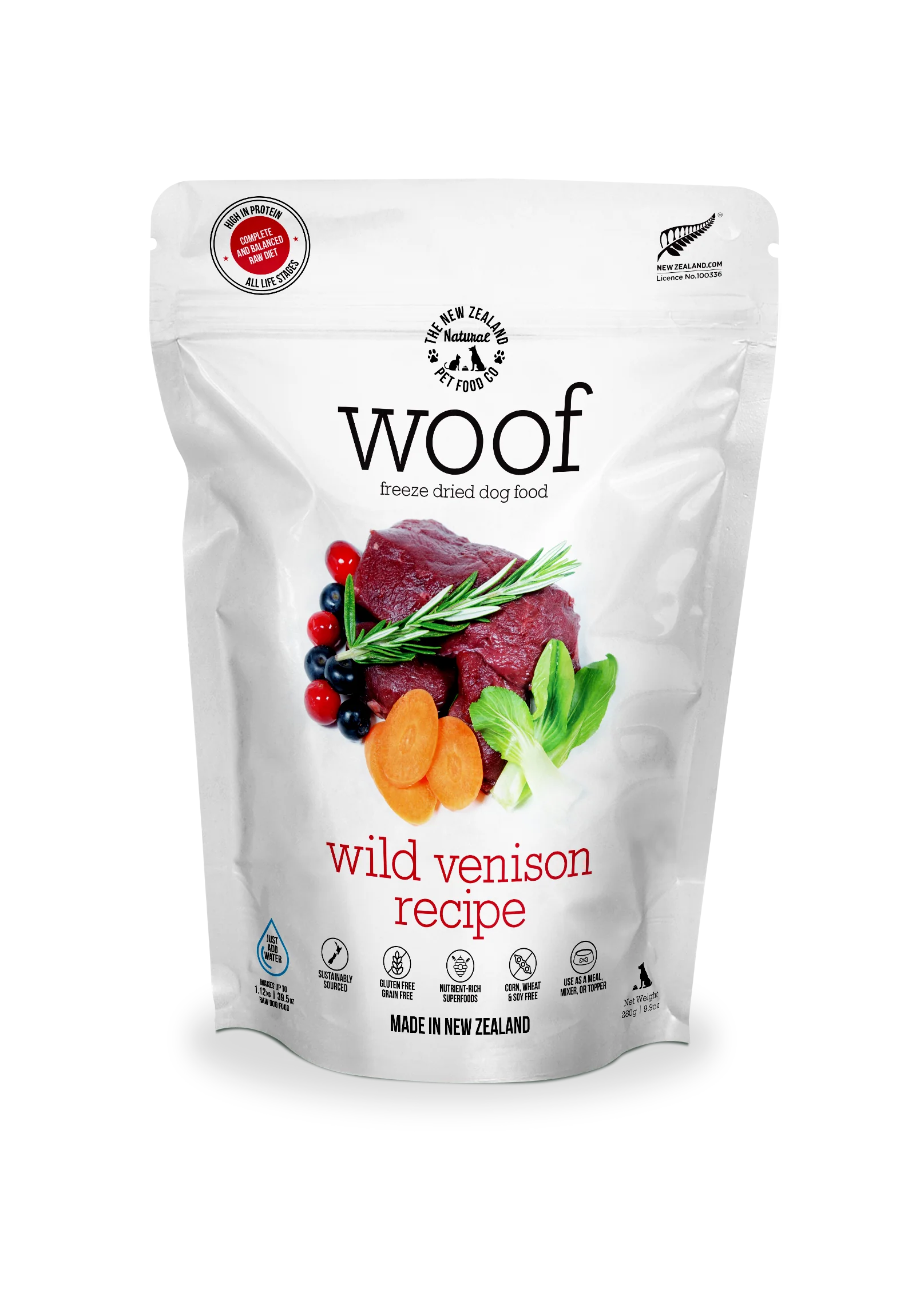 New Zealand Natural - Woof Wild Venison 9.9oz