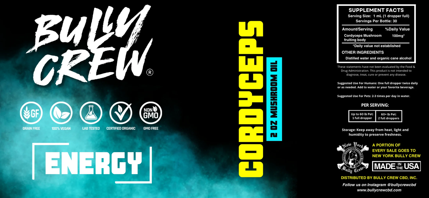 Bully Crew Cordyceps Mushrooms 2oz