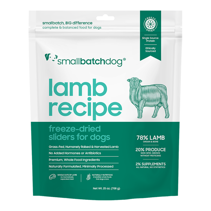 Small Batch Dog Freeze-Dried Lamb Batch Slider 25oz