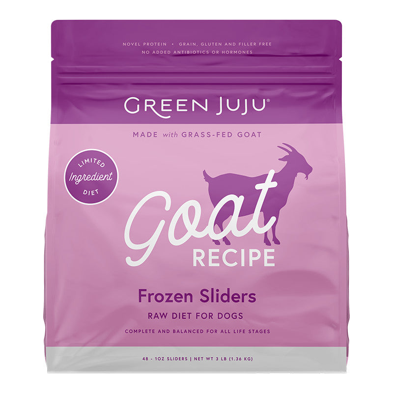 Green JuJu Frozen 1oz Goat Sliders 3lb