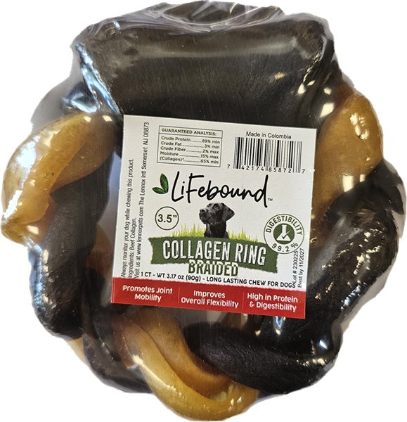 Lennox- 3.5'' Collagen Ring Braided