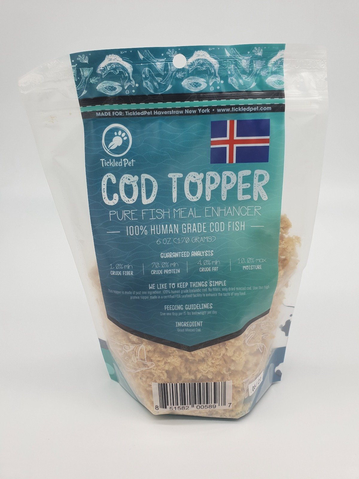 Tickled Pet Cod Topper 6oz