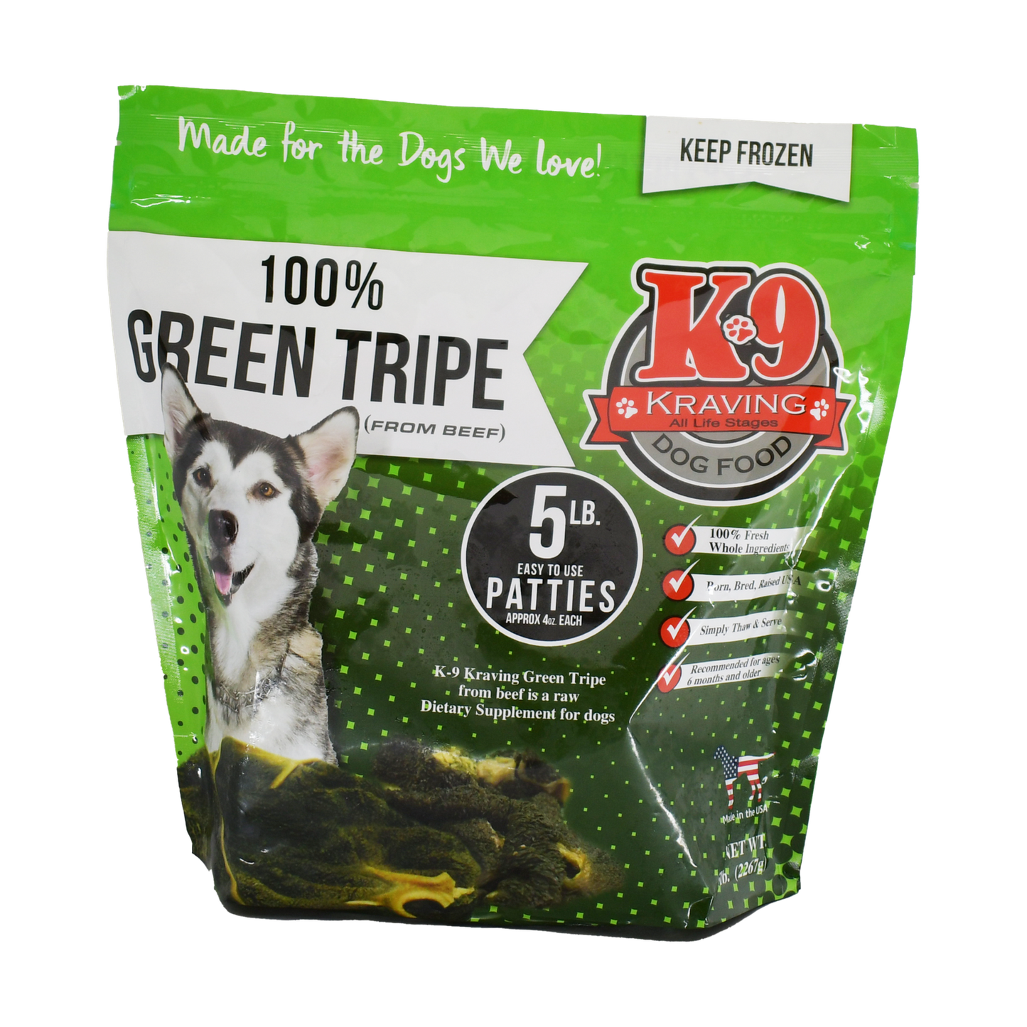 K9 Kraving 5lb Tripe Patties