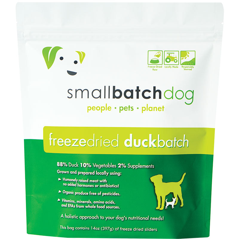 Small Batch Dog Freeze-Dried Duck Batch Slider 14oz