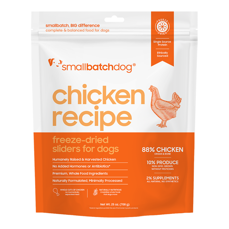 Small Batch Dog Freeze-Dried Chicken Batch Slider 25oz