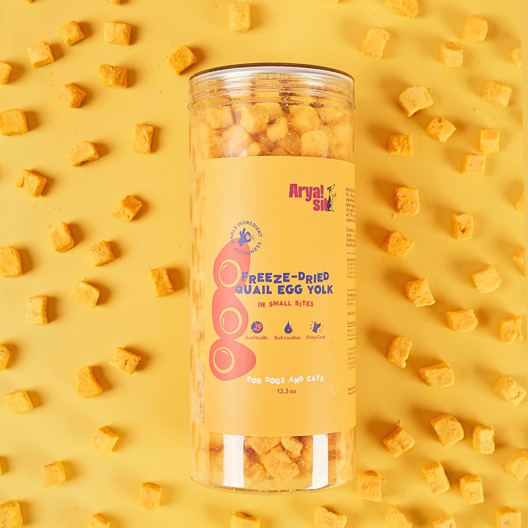 Arya Sit- Freeze Dried Quail Egg Yolk Bites 12.3oz