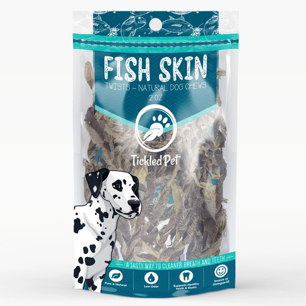 Tickled Pet Cod Fish Skin Twists 2oz