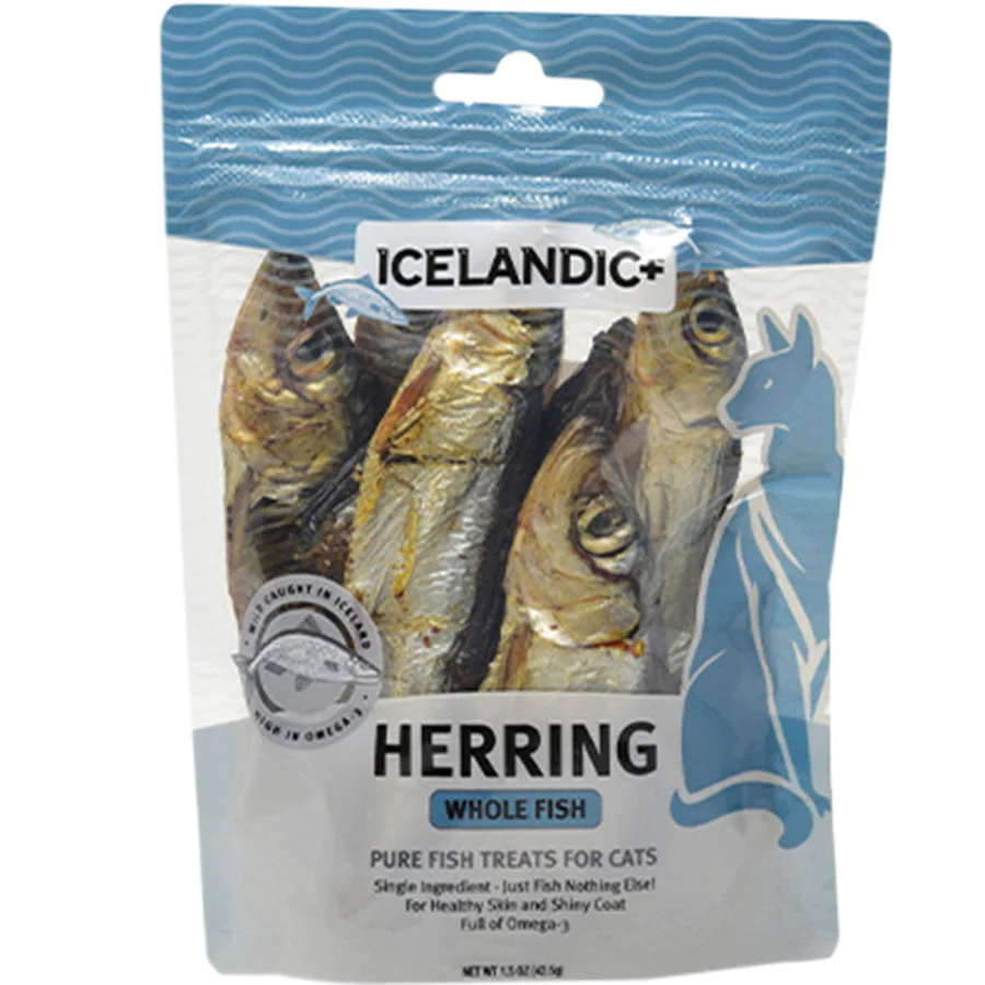 Icelandic Herring Whole Fish Treats for Cats 1.5oz