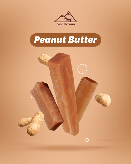 Peak n’ Paws Yak Chew Individual Peanut Butter
