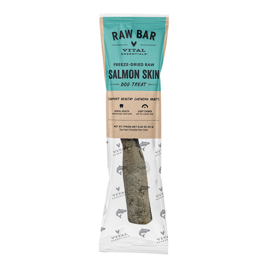 VITAL ESSENTIALS FREEZE-DRIED SKINS SALMON Raw Bar Individual