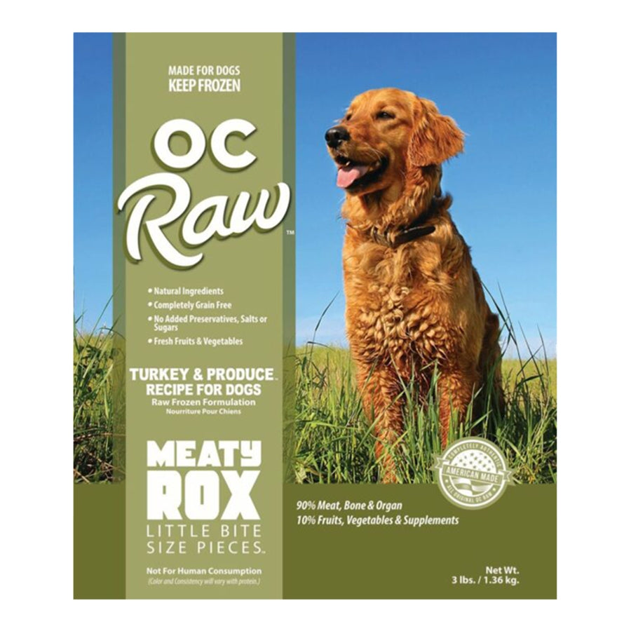 OC Raw Turkey & Produce Meaty Rox 3lb