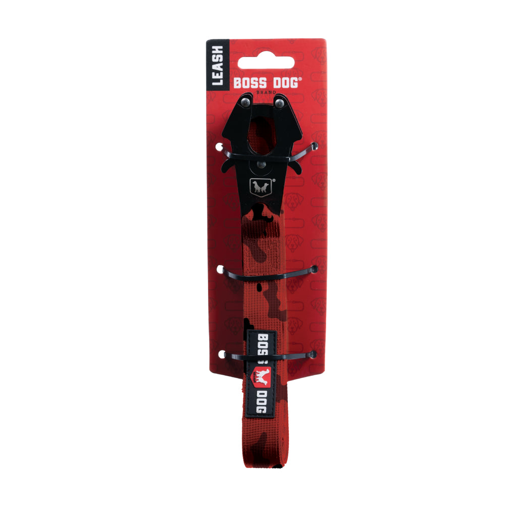 Boss Dog Leash 6FT Red Camo