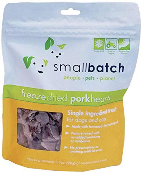 Small Batch Freeze Dried Pork Hearts 3.5oz