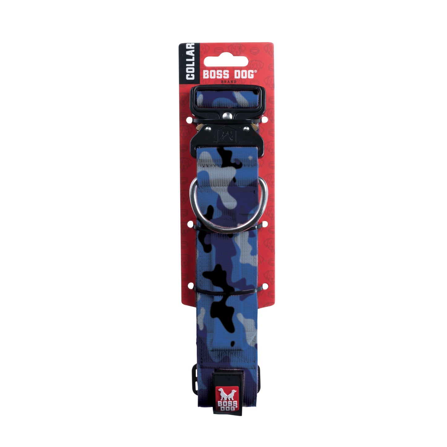 Boss Dog Collar XL- Blue Camo