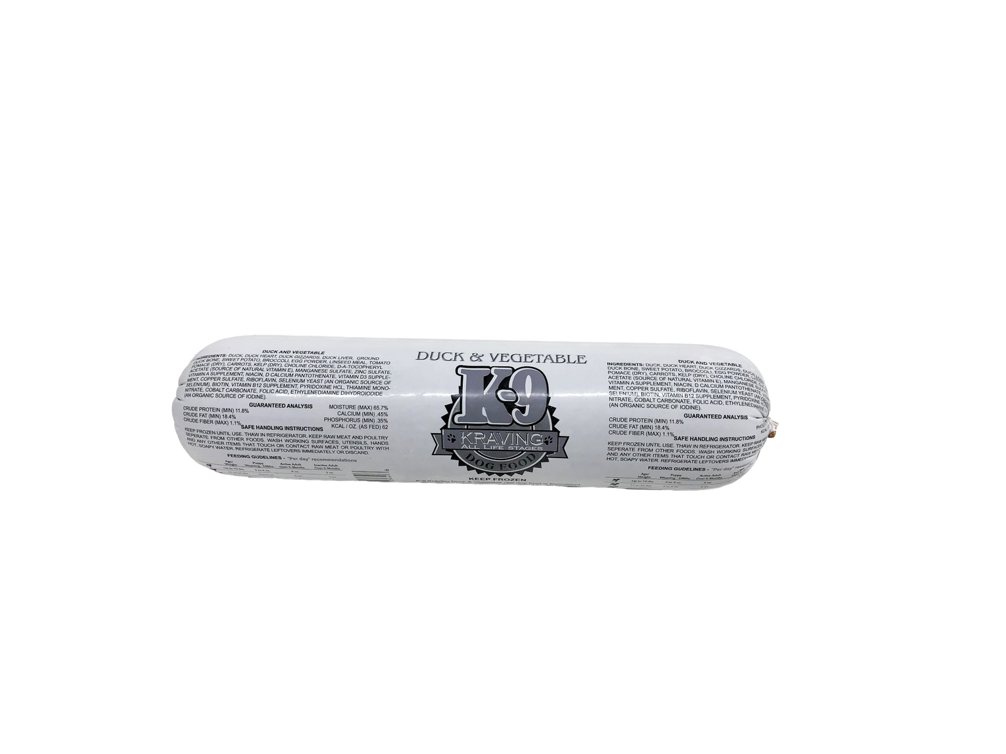K9 Kraving Duck & Vegetable 5lb