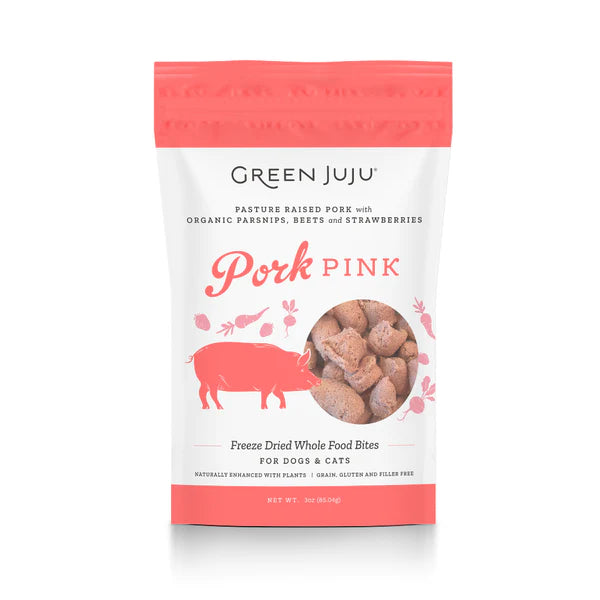 Green Juju Pink Pork Treats 3oz
