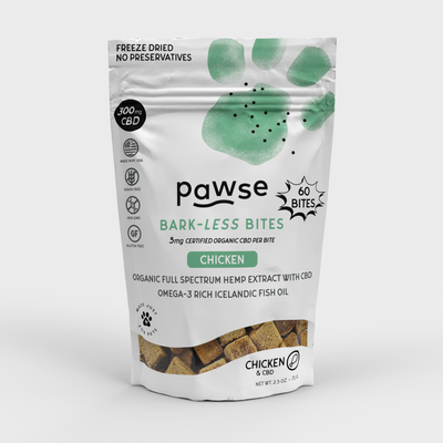 Pawse - Barkless Bites 60ct - Chicken