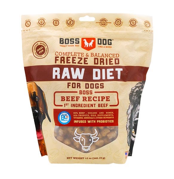 Boss Dog Freeze Dried Beef 12oz