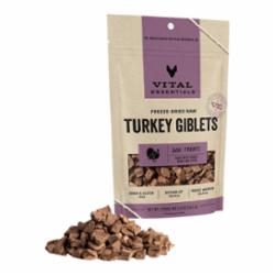VITAL ESSENTIALS DOG FREEZE-DRIED TREAT TURKEY GIBLETS 2oz