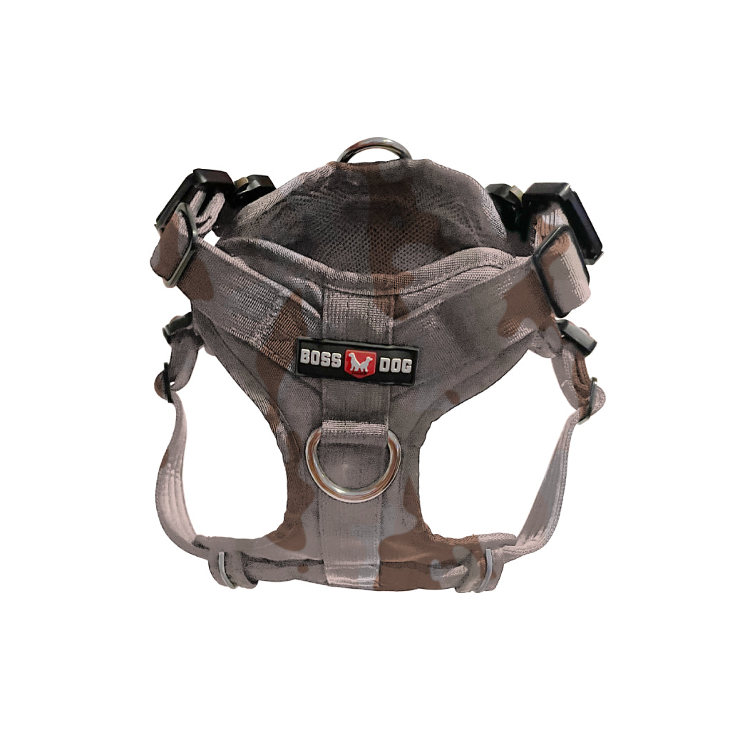 Boss Dog Harness M - Tan Camo