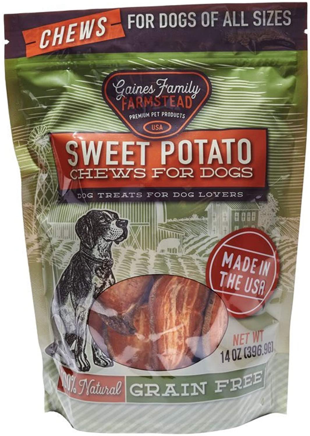 Gaines Sweet Potato Chew 14oz