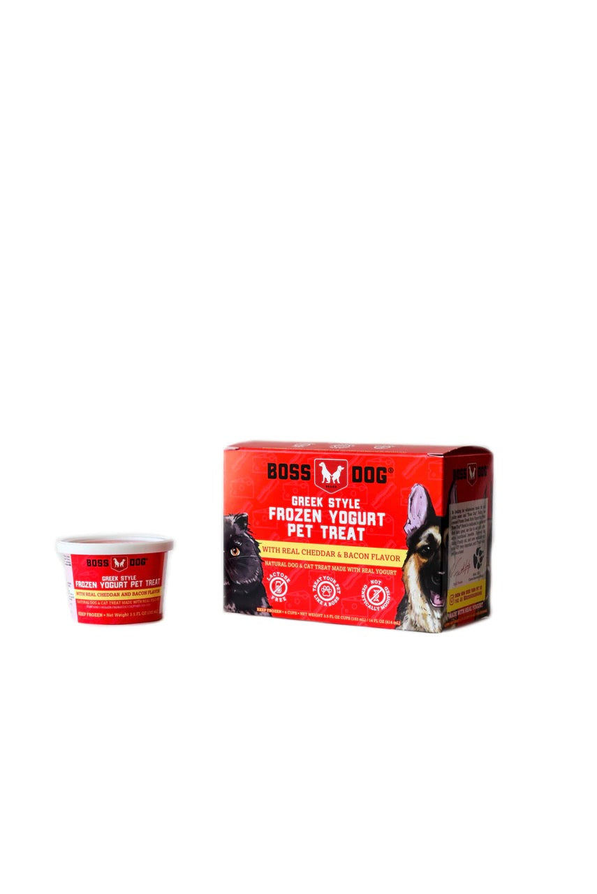 Boss Dog Yogurt 4pk. Cheddar Bacon