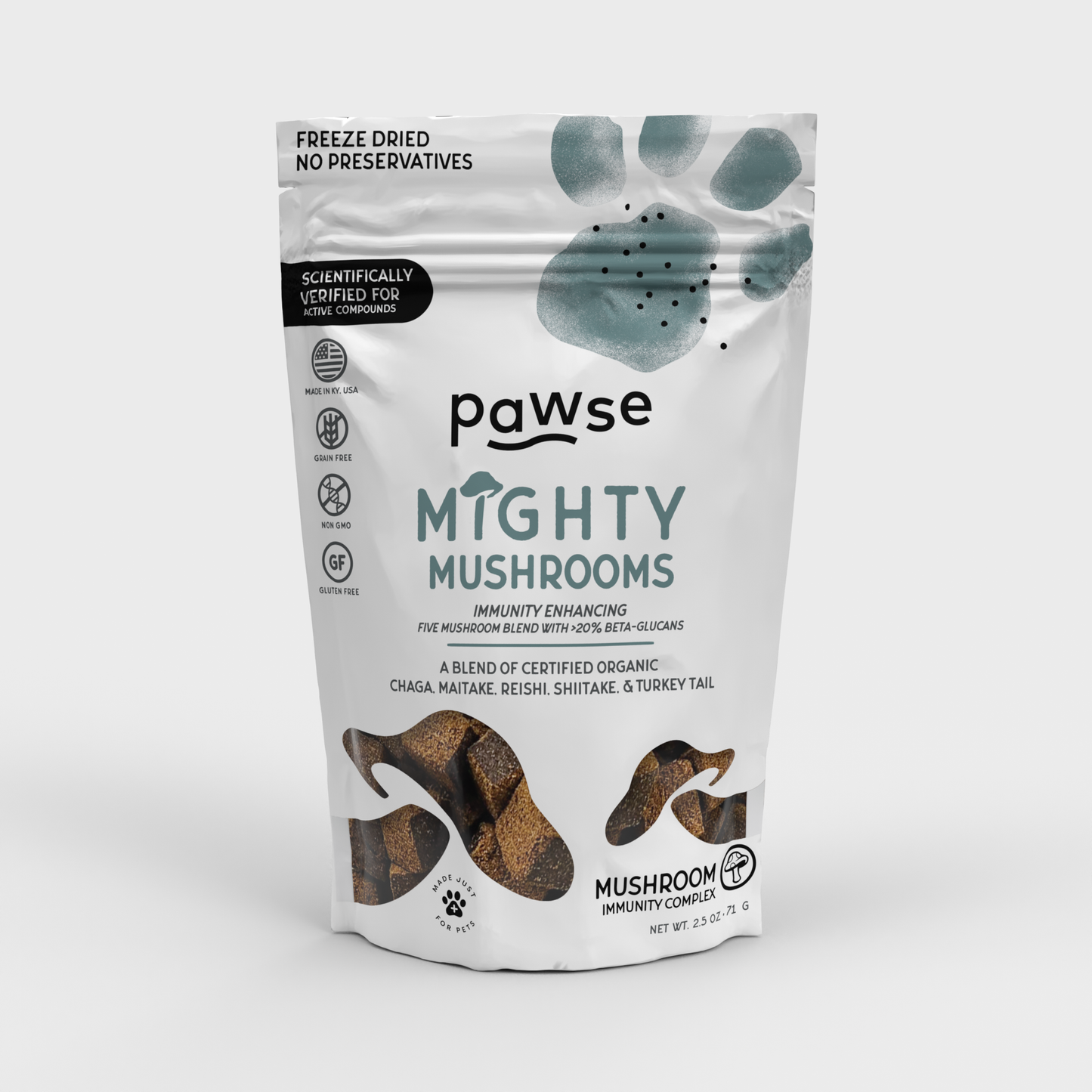 Pawse - 2.5oz Freeze Dried Mushrooms
