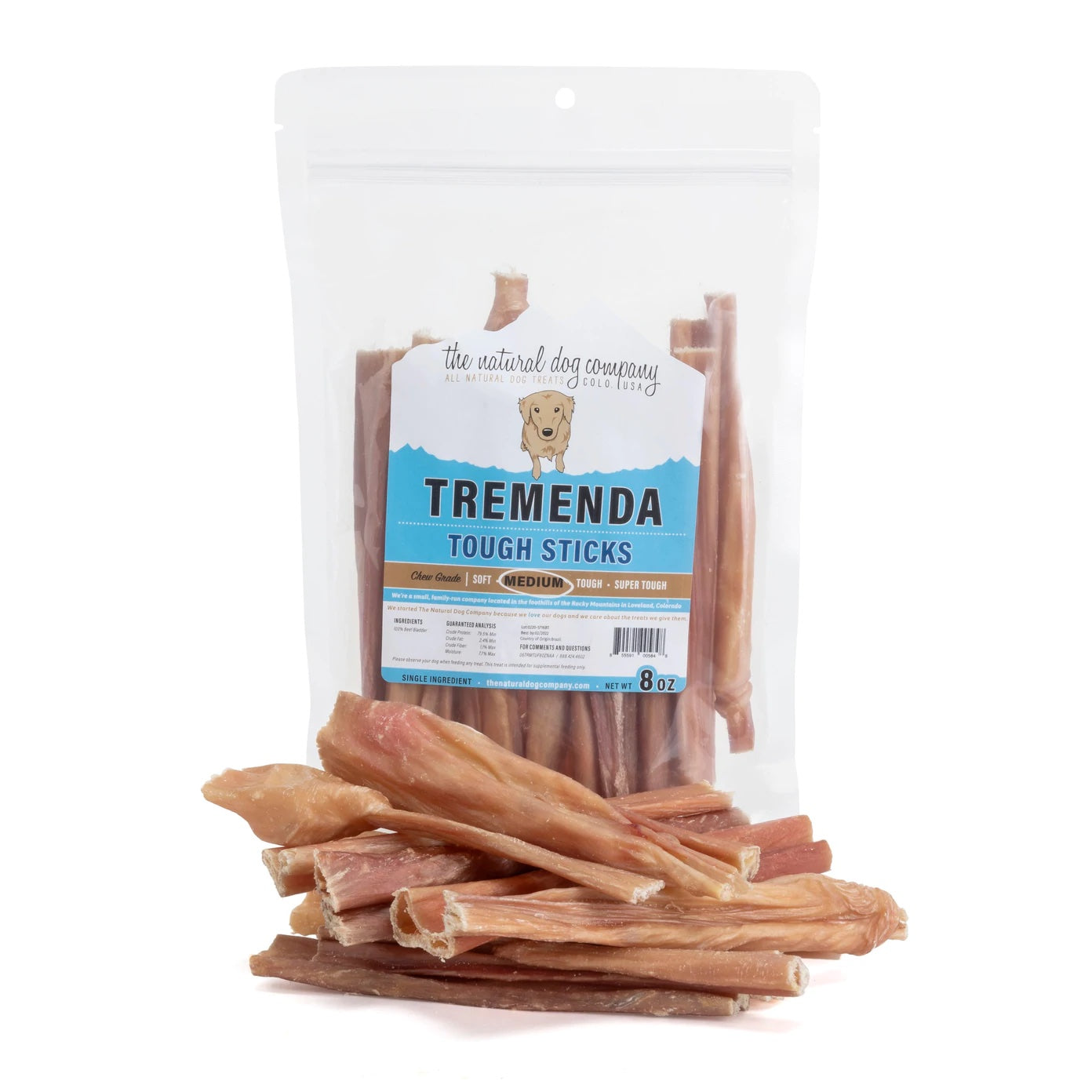 Tuesdays Natural Dog Company 6'' Tremenda Tough Sticks 8oz