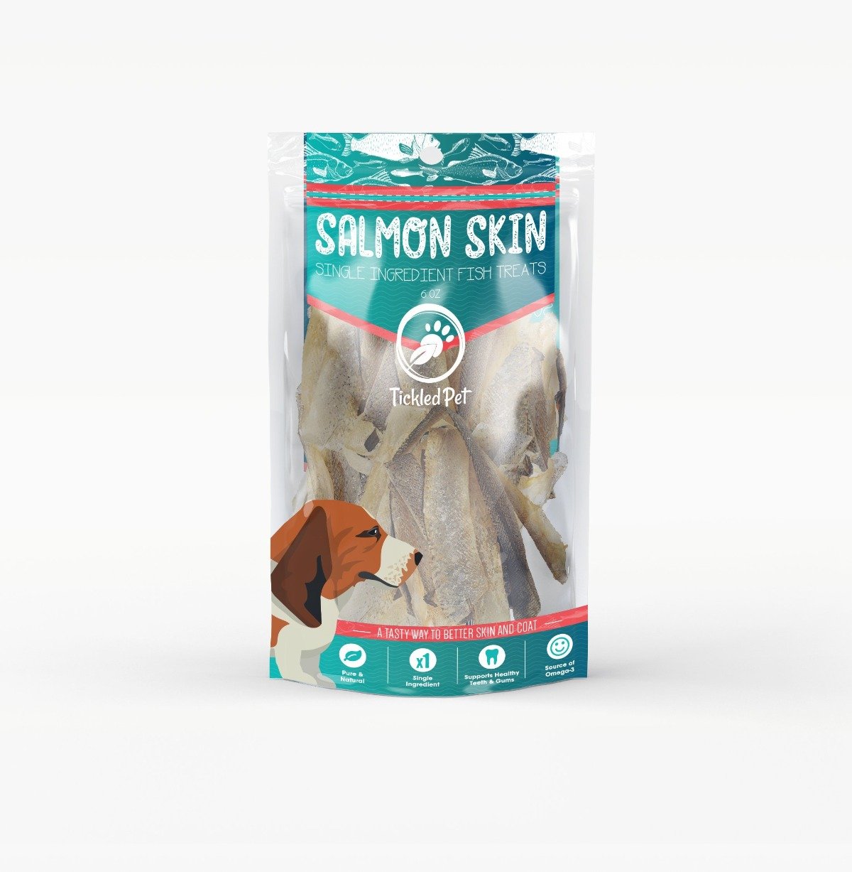 Tickled Pet Salmon Skin Flats 6oz