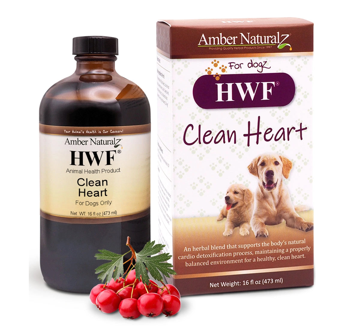 Amber Natural HWF Clean Heart 16oz