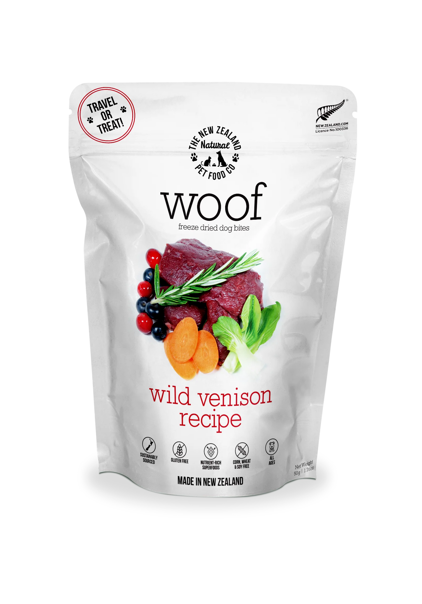 New Zealand Natural- Woof Wild Venison 1.76oz