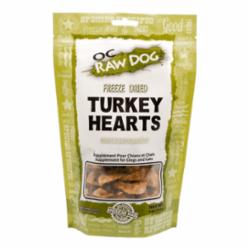 OC Raw Freeze Dried Turkey Hearts 4oz