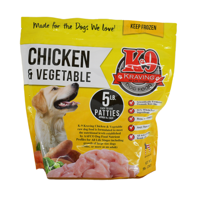 K9 Kraving 5lb Chicken Patties