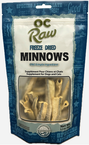 OC Raw Freeze Dried Minnows 3.2oz