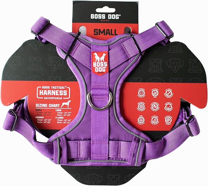 Boss Dog Tactical Harness - Small - Purple