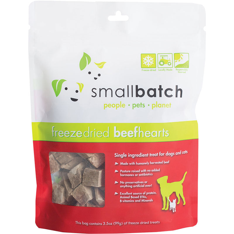 Small Batch Freeze Dried Beef Hearts 3.5oz