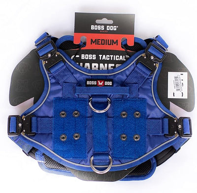 Boss Dog Tactical Harness - Medium - Blue