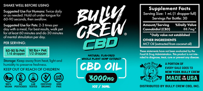 Bully Crew CBD - CBD Oil 3500mg