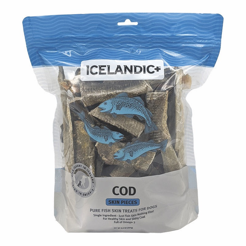 Icelandic COD Skin Pieces 8oz – The K9 Shop