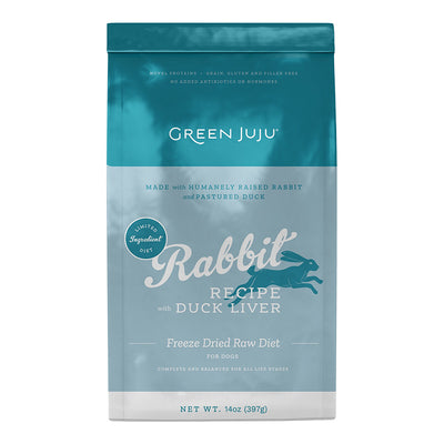 Green JuJu Freeze Dried Rabbit 14oz