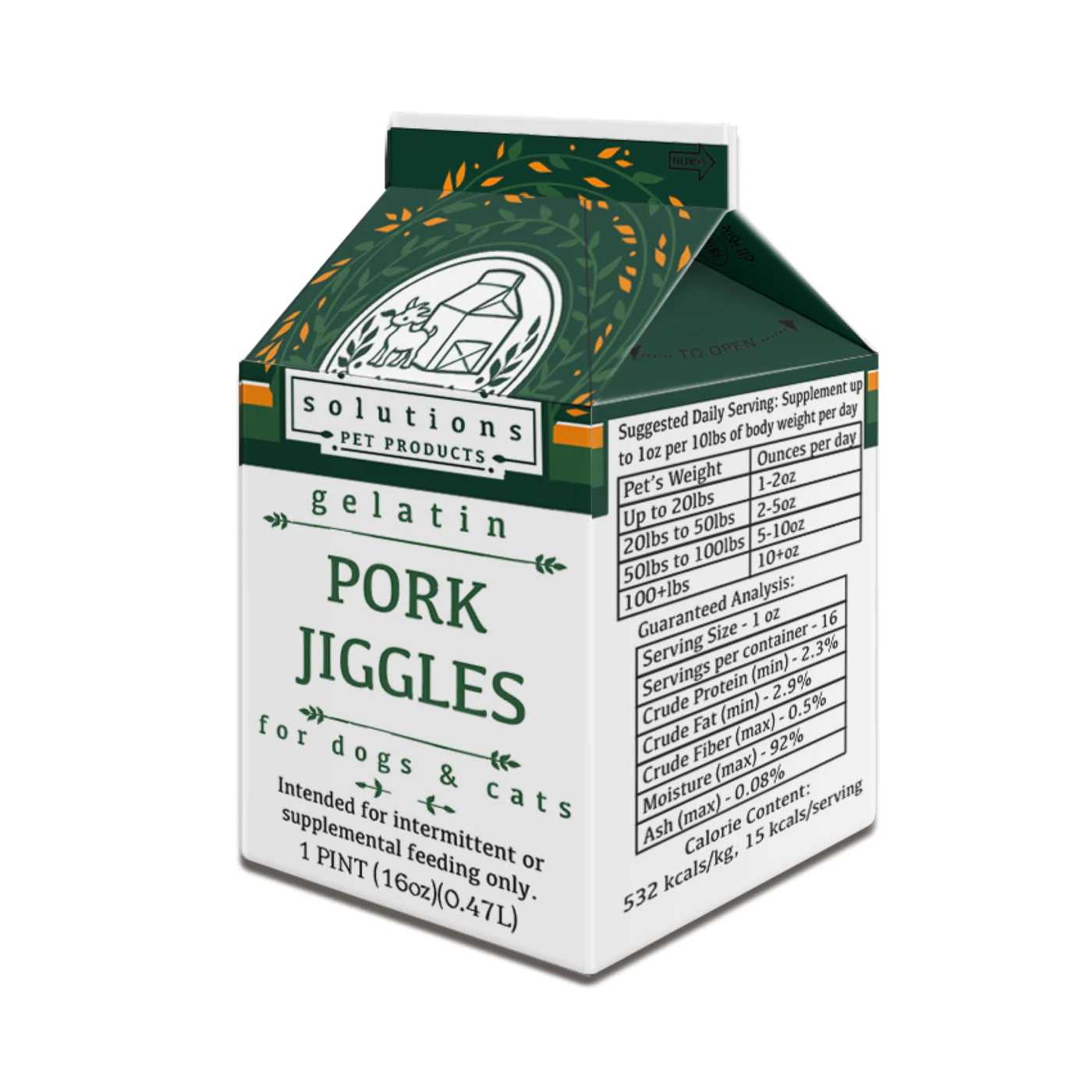 Solutions - Pork Jiggles 16oz