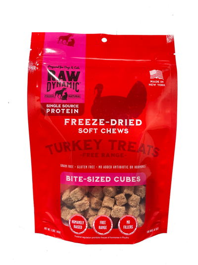 Raw Dynamic Freeze-Dried Turkey Treats 1.5oz